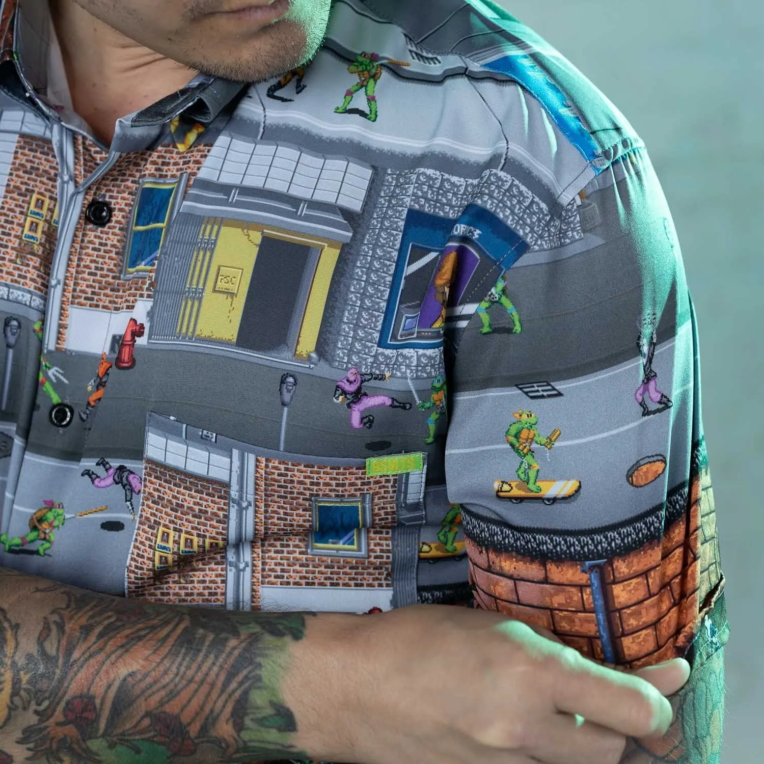 Teenage Mutant Ninja Turtles "Button Mashers" – KUNUFLEX Short Sleeve Shirt
