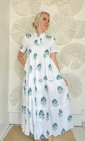 The Elianna Block Print Maxi