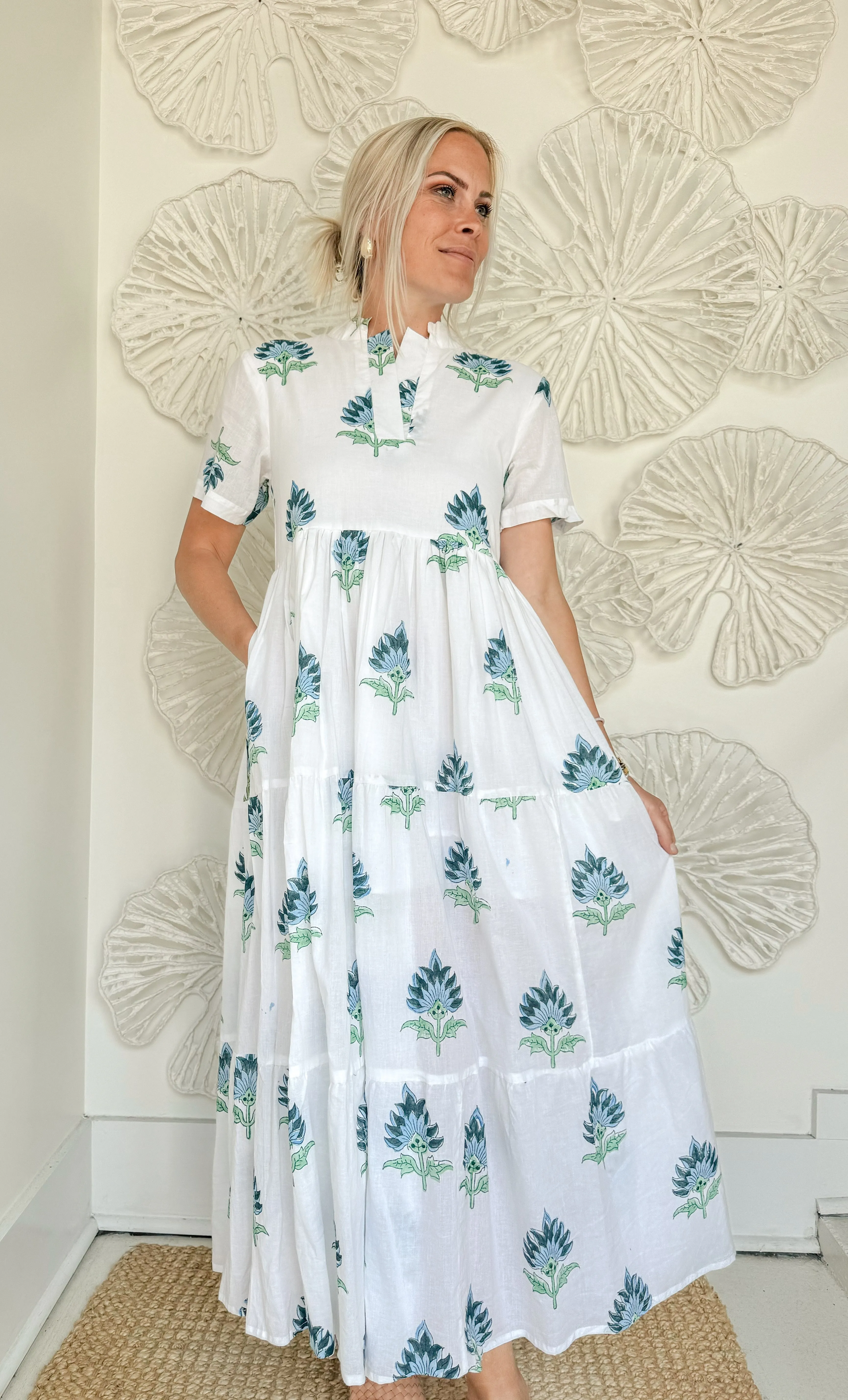 The Elianna Block Print Maxi