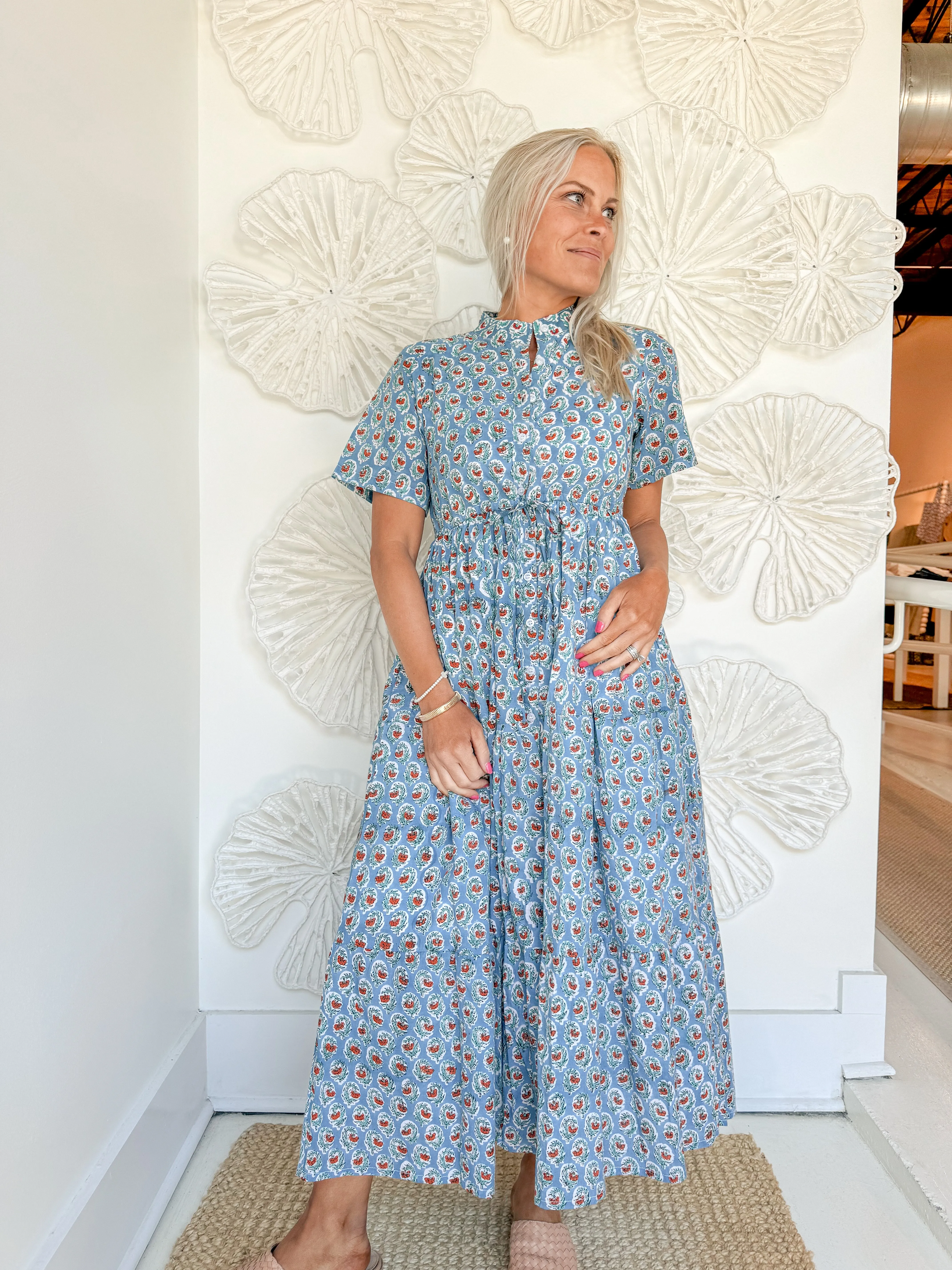 The Emma Block Print Maxi