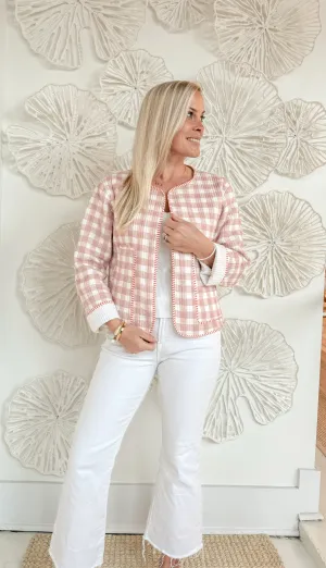 The Palmer Pink Quilted Jacket
