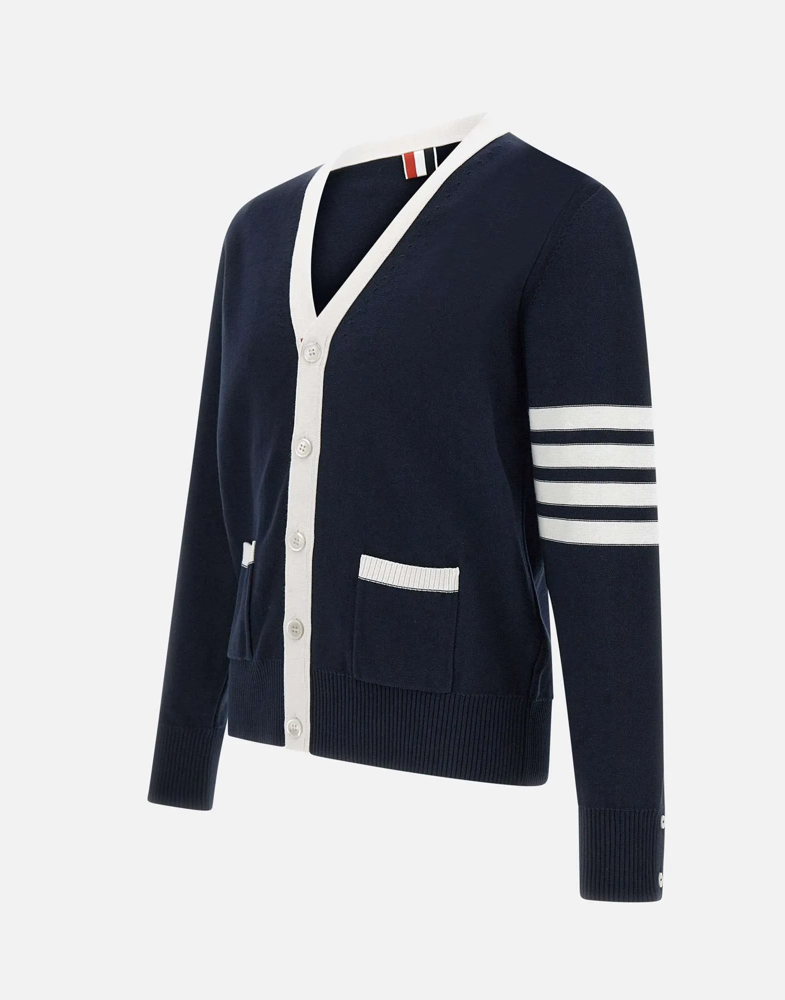 Thom Browne Hector Cotton Cardigan med ränder