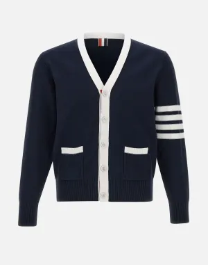 Thom Browne Hector Cotton Cardigan med ränder