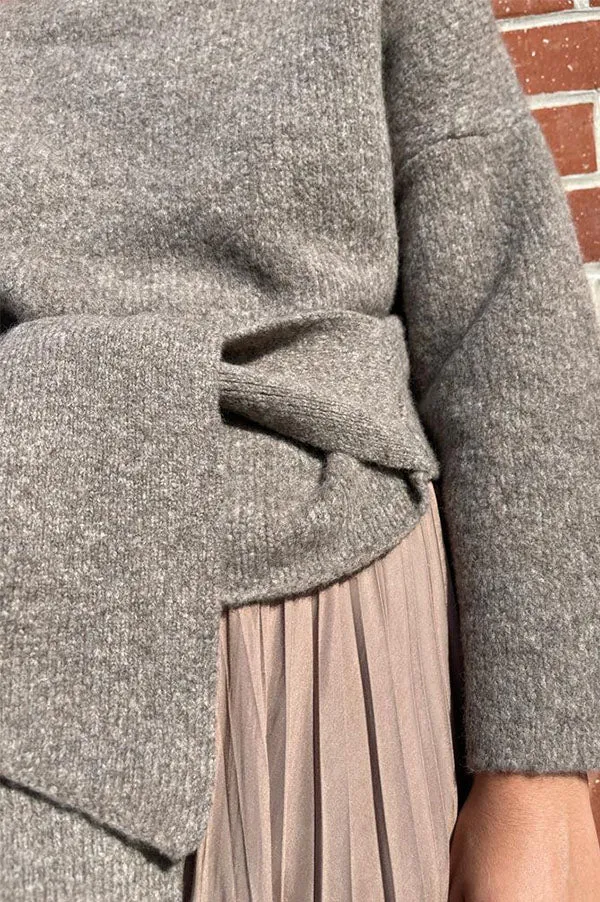 Tie Pullover Sweater