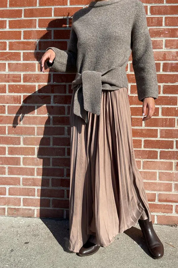 Tie Pullover Sweater