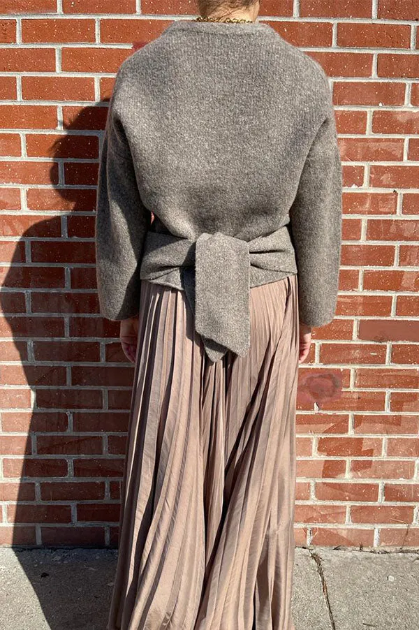Tie Pullover Sweater