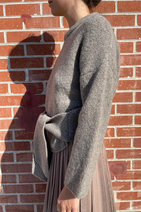 Tie Pullover Sweater