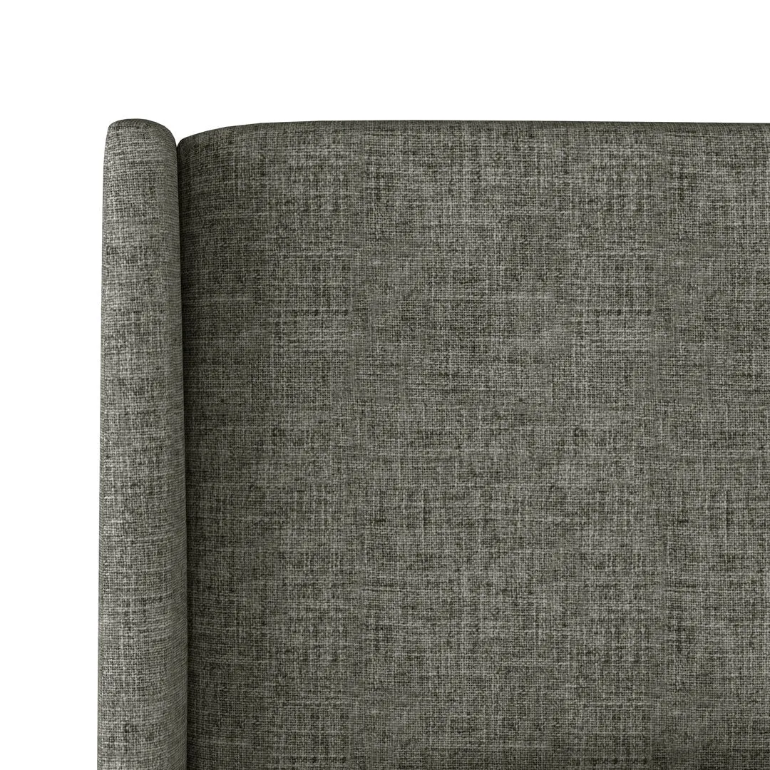Tilly Upholstered Low Profile Platform Bed Joss & Main Color: Zuma Charcoal Textured Linen Size: King