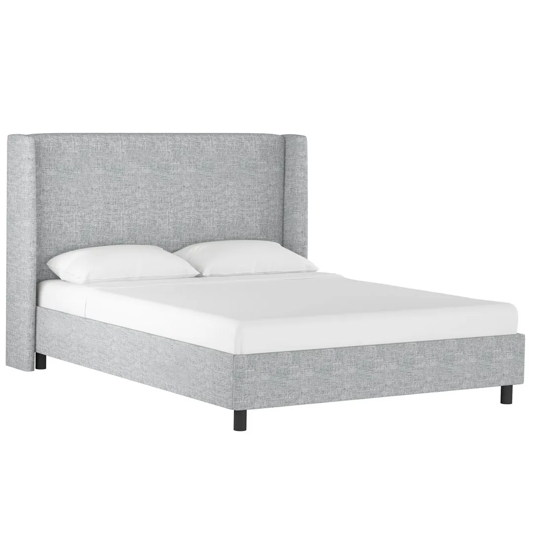 Tilly Upholstered Low Profile Platform Bed Joss & Main Color: Zuma Pumice Textured Linen Size: King