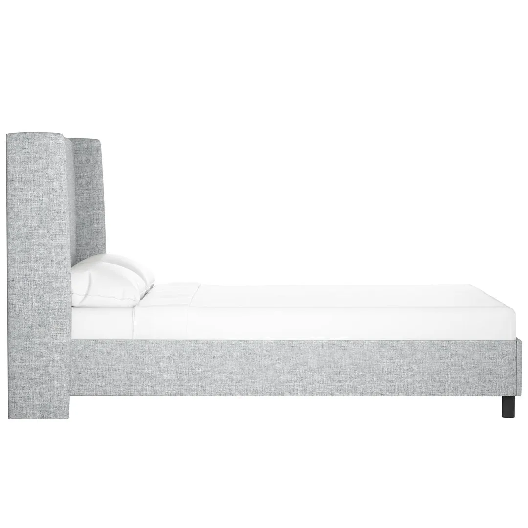 Tilly Upholstered Low Profile Platform Bed Joss & Main Color: Zuma Pumice Textured Linen Size: King