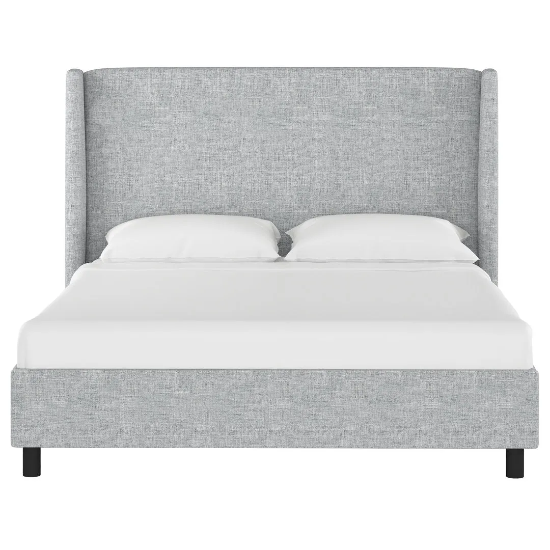 Tilly Upholstered Low Profile Platform Bed Joss & Main Color: Zuma Pumice Textured Linen Size: King