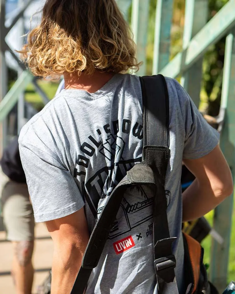 Tools Down Talk Up Tee - Grey