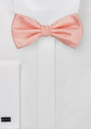 Tropical Peach Solid Bowtie