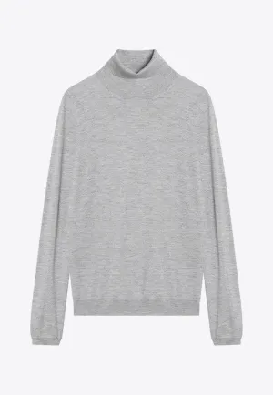 Turtleneck Cashmere and Silk Sweater