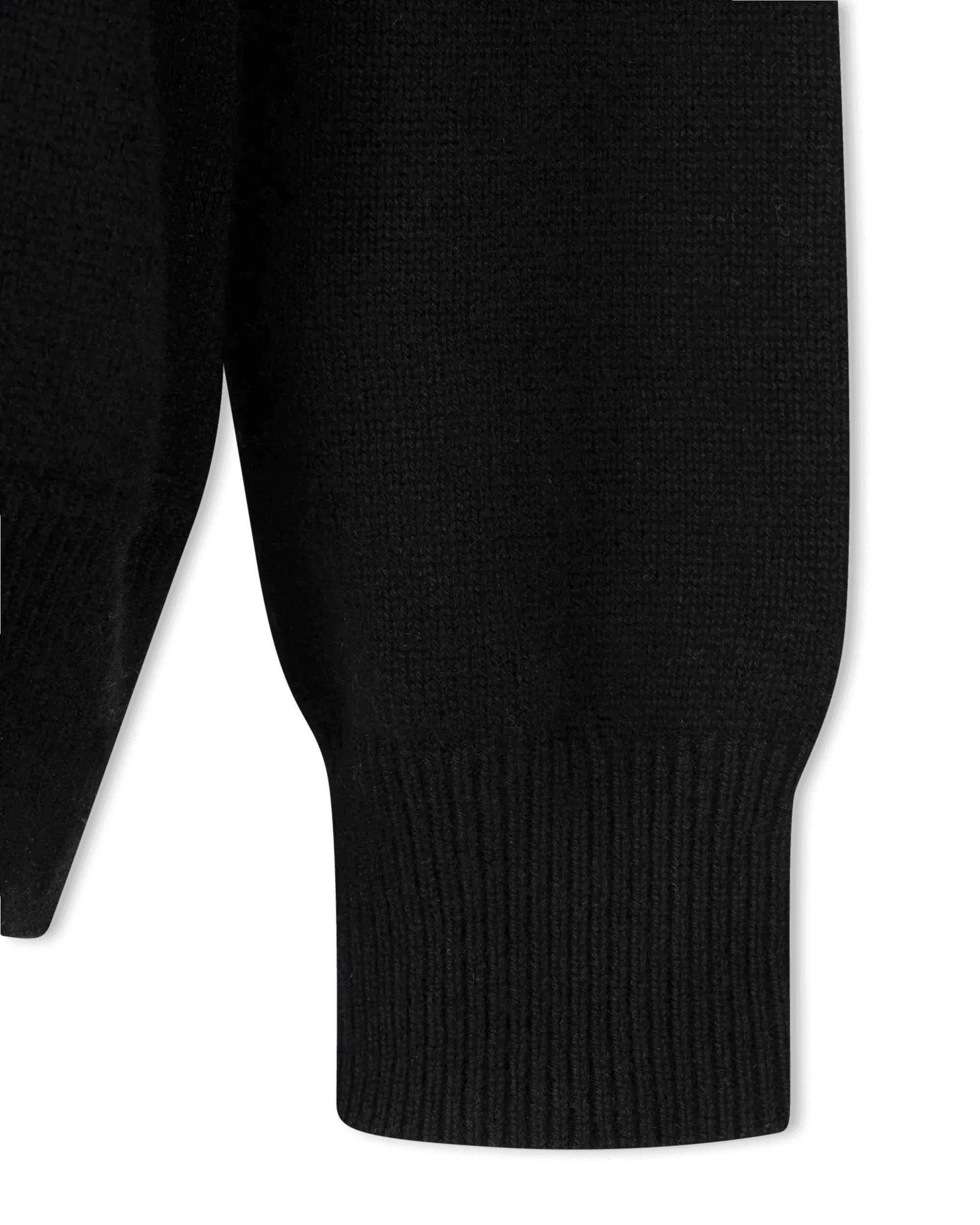 Two-Tone Cashmere Crewneck Sweater