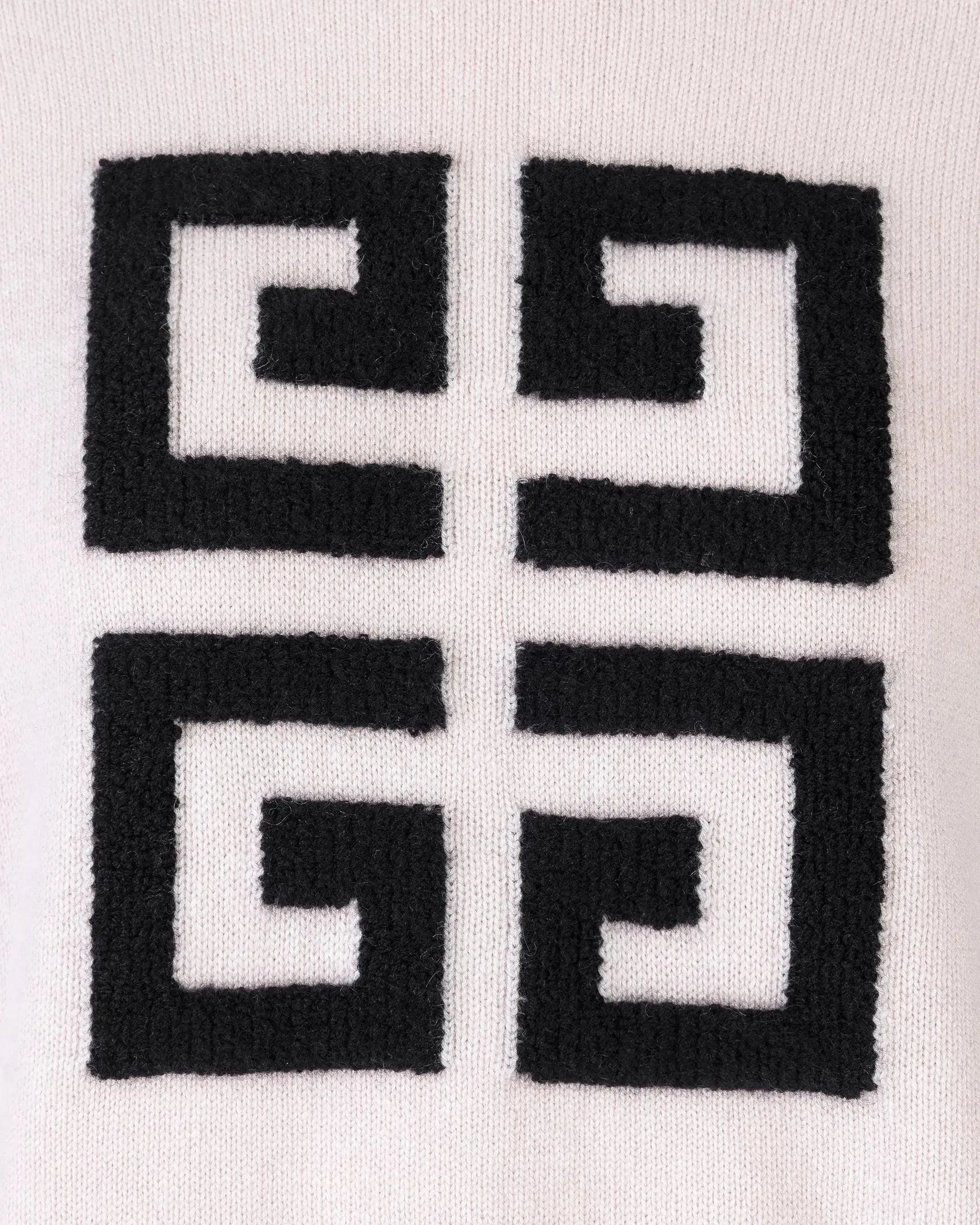 Two-Tone Cashmere Crewneck Sweater