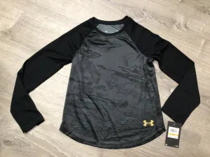 UA HALF TONE REAPER RAGLAN BLACK GOLD