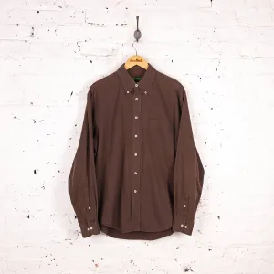 United Colors of Benetton Button Down Shirt - Brown - L