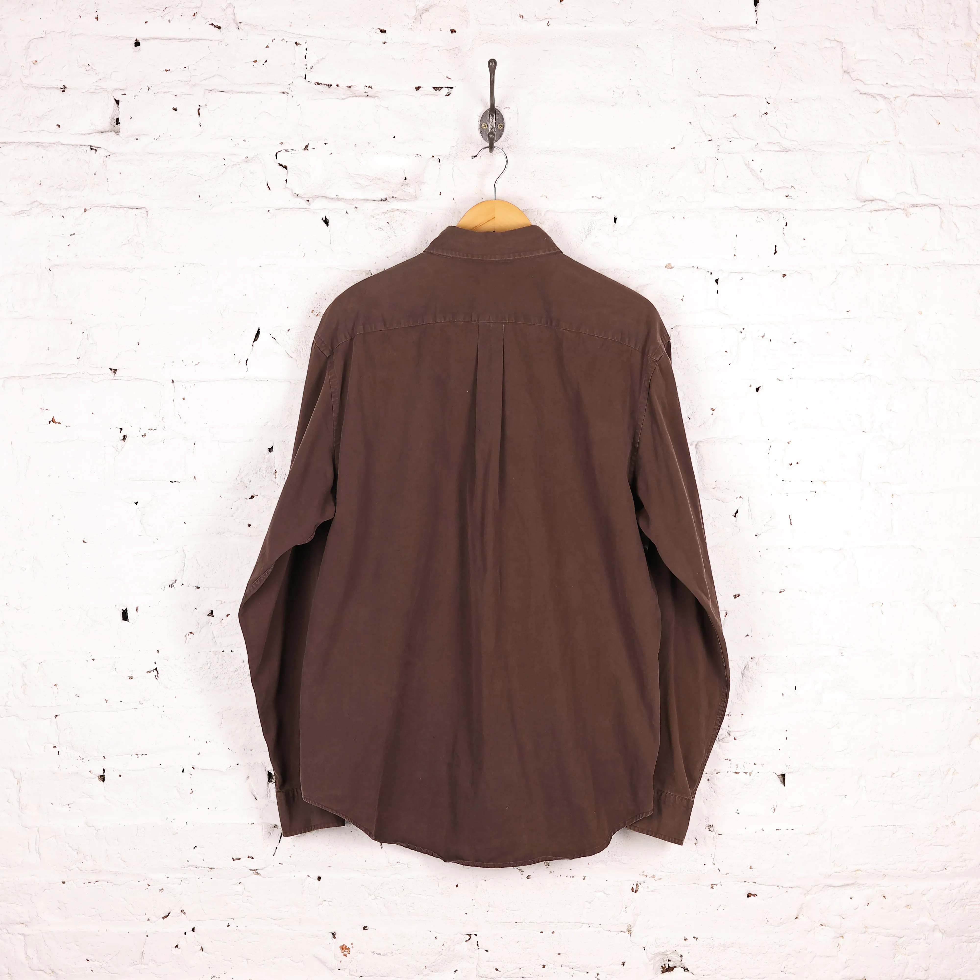 United Colors of Benetton Button Down Shirt - Brown - L
