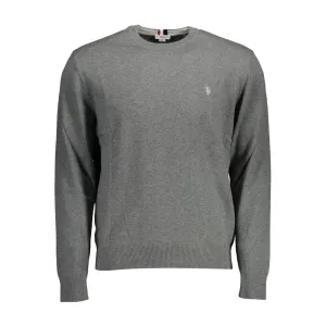U.S. POLO ASSN. Gray Cotton Mens Sweater
