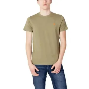 U.S. Polo Assn. Men's Green T-Shirt with Short Round Neck
