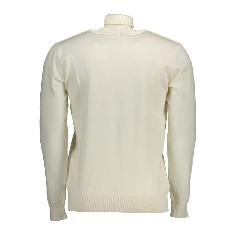 U.S. POLO ASSN. White Cotton Men Sweater
