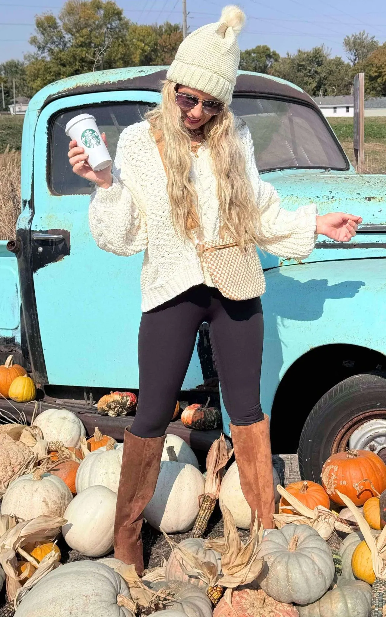 V-Neck Cropped Chanille Sweater | POL - Final Sale**