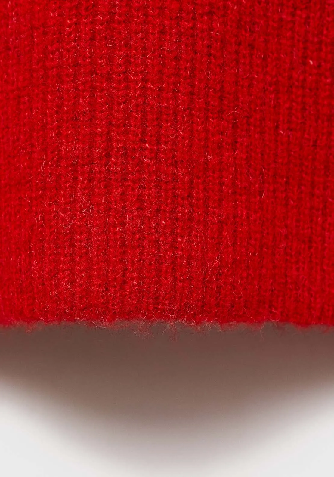 V-neck knit sweater - Red