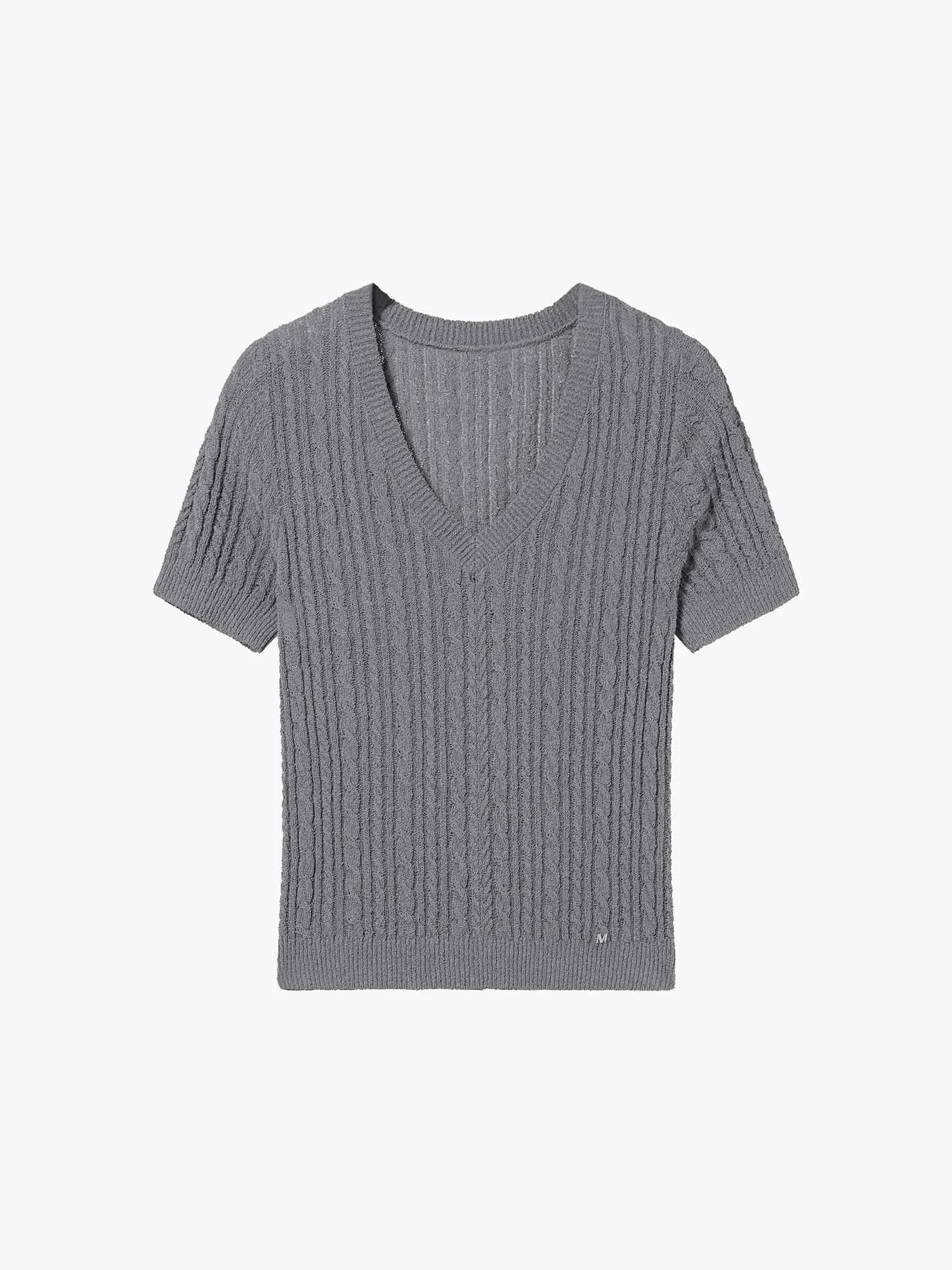 V-Neck Knit Top