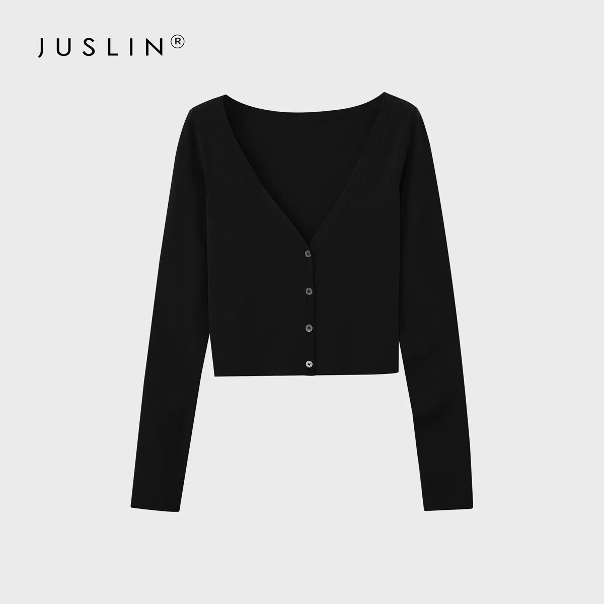 V-Neck Knitted Cardigan