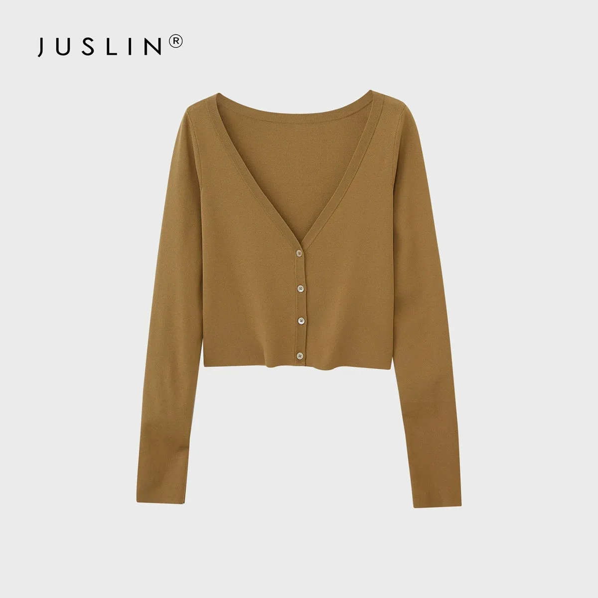 V-Neck Knitted Cardigan