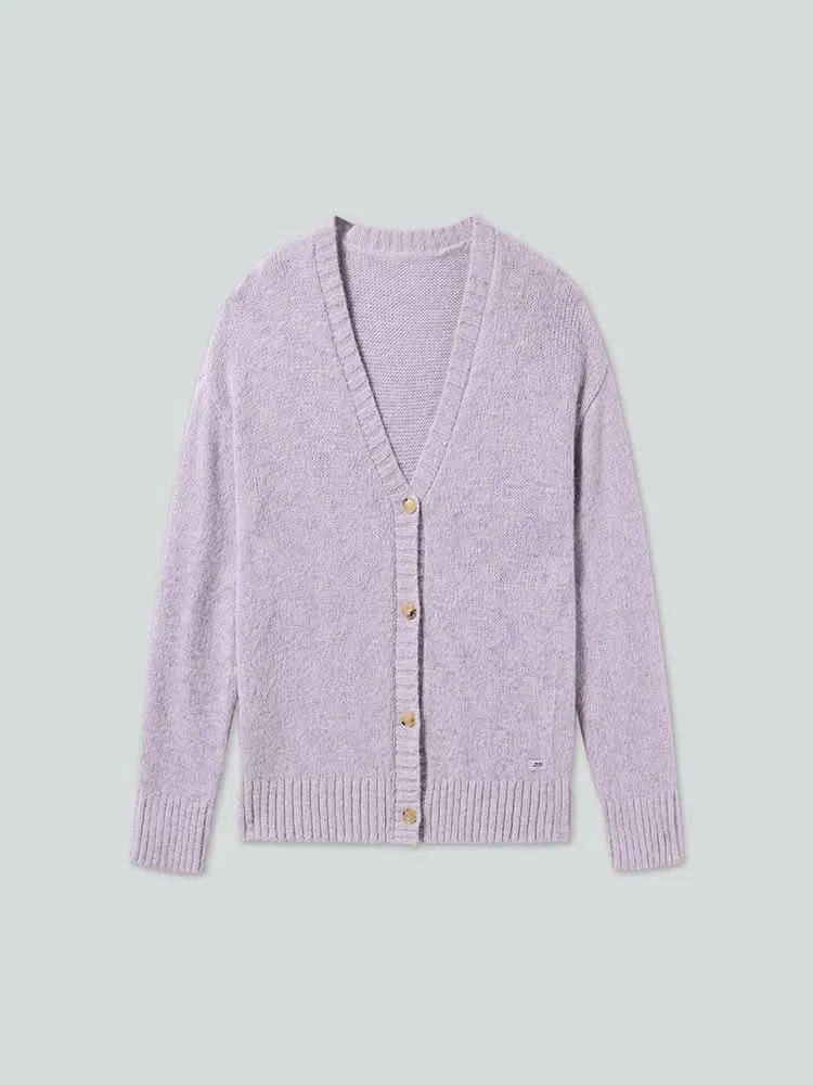 V-Neck Knitted Cardigan
