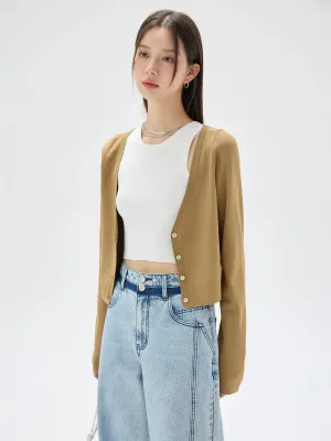 V-Neck Knitted Cardigan