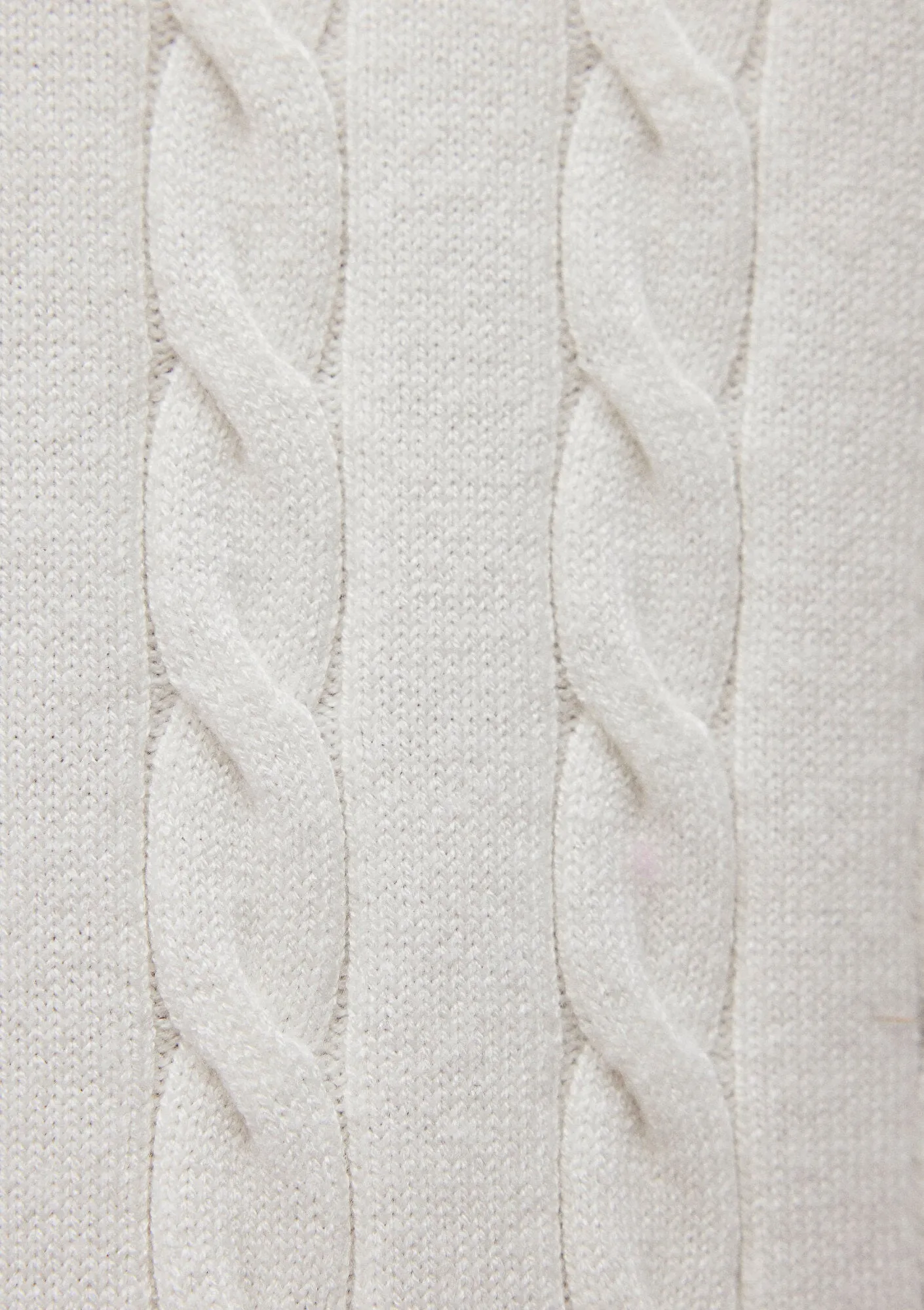 V Neck Off White Sweater