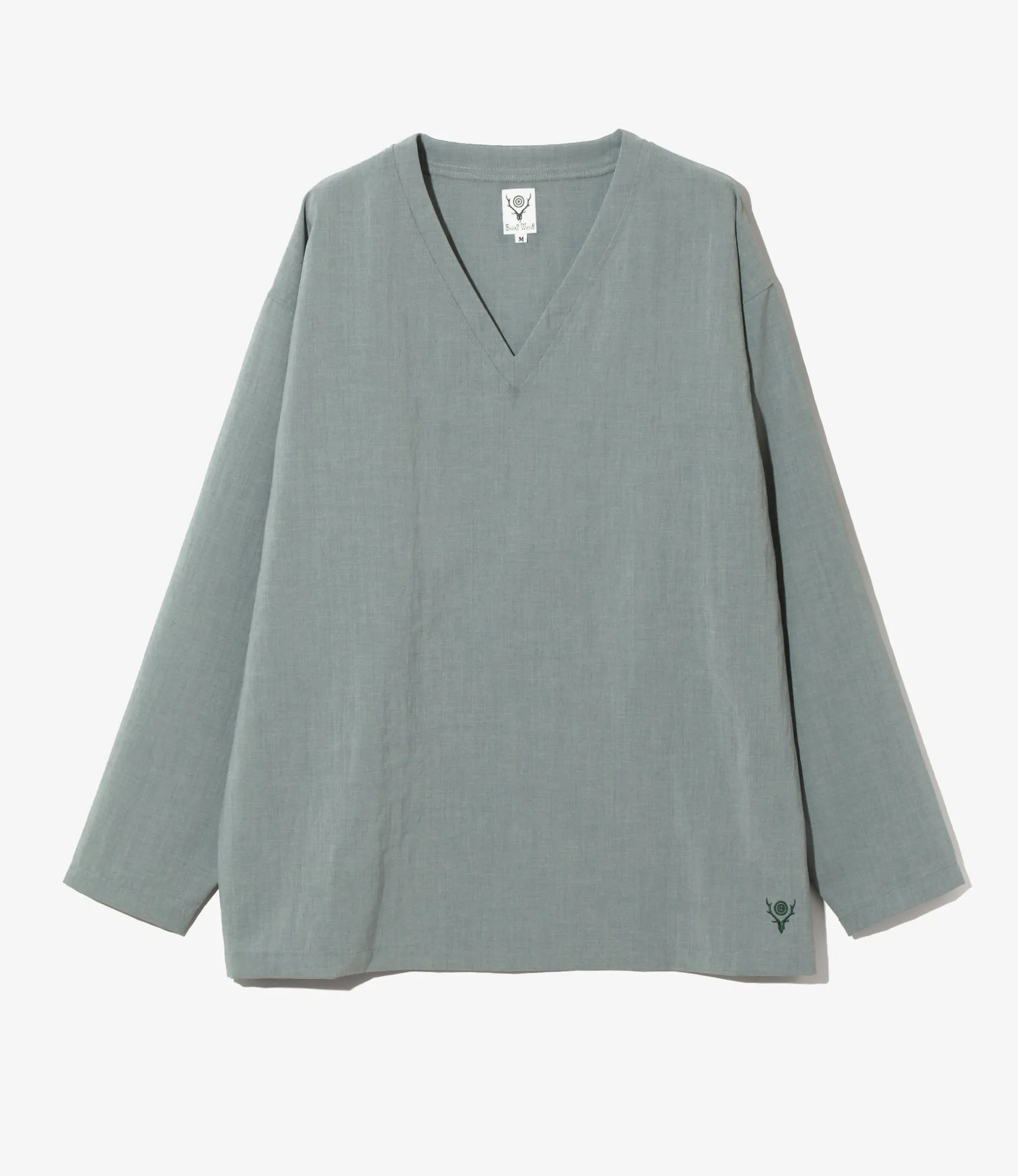 V-Neck Shirt - Poly Oxford
