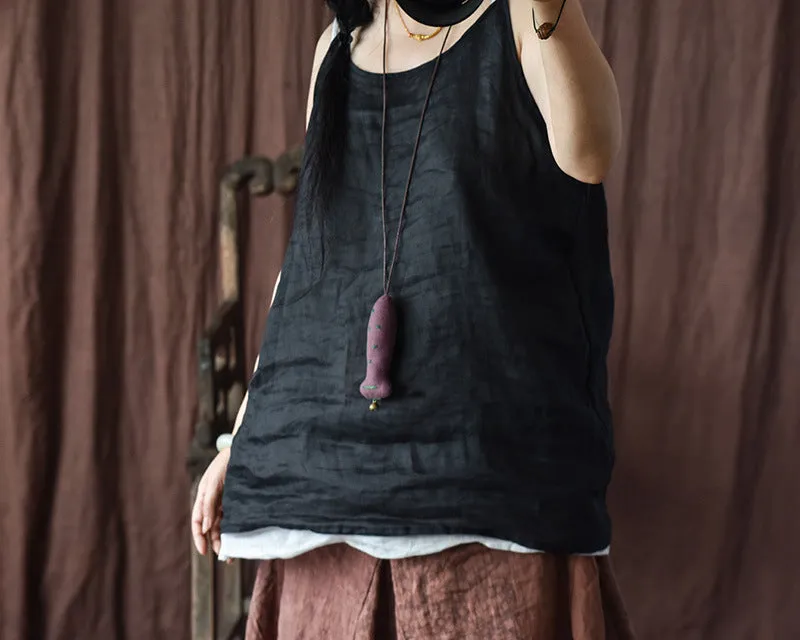 Vinatge Linen Camisole Bluz