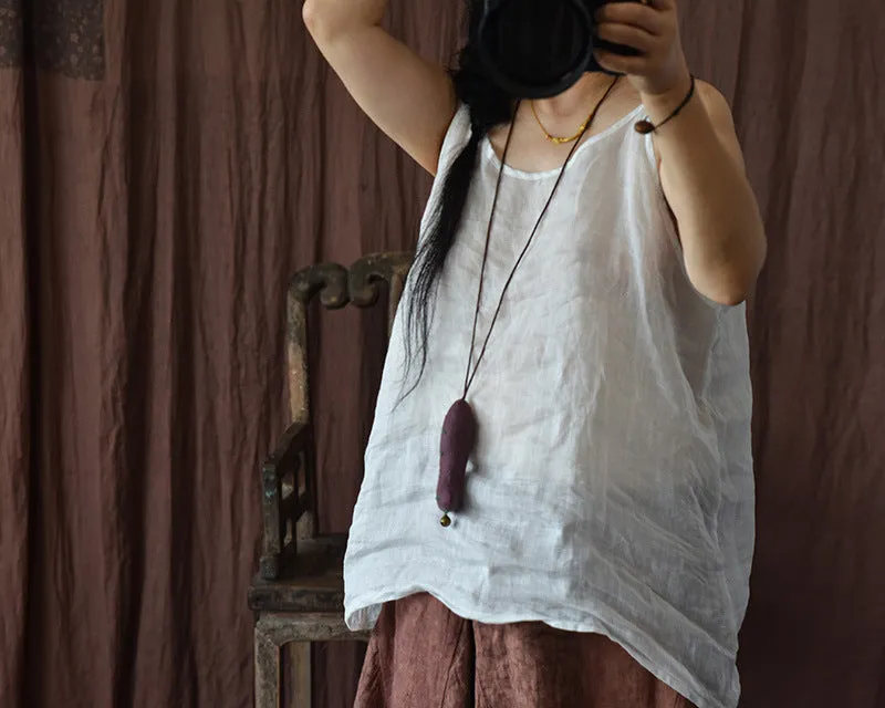 Vinatge Linen Camisole Bluz
