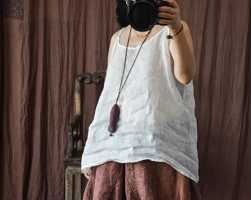 Vinatge Linen Camisole Bluz