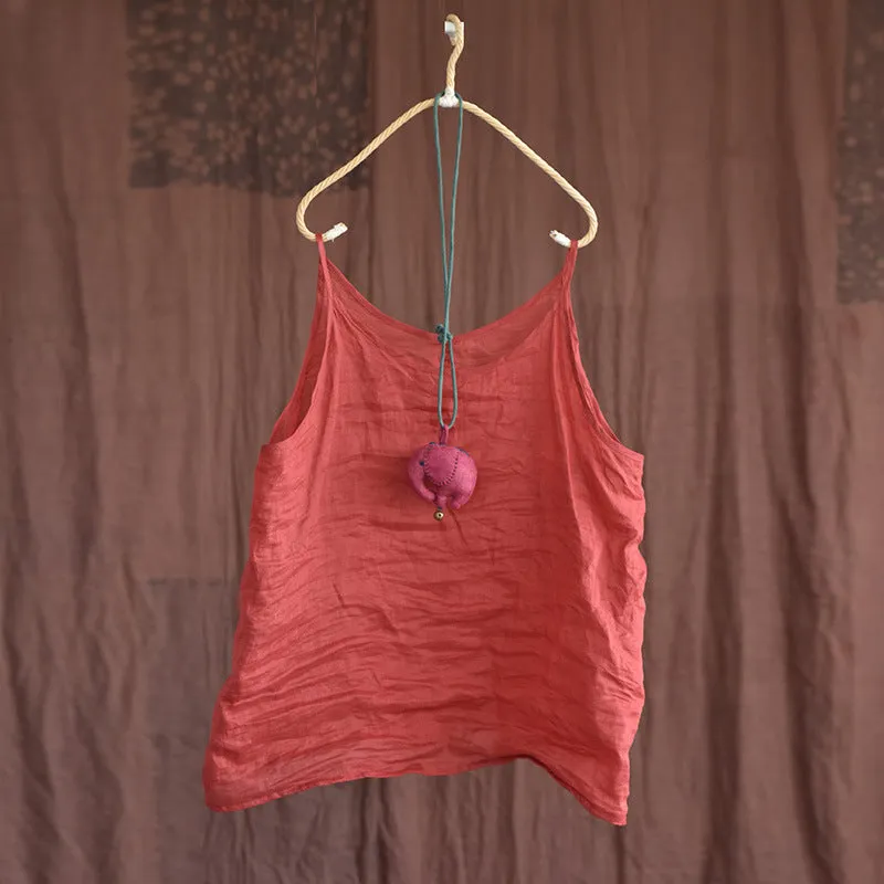 Vinatge Linen Camisole Bluz