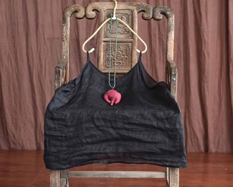 Vinatge Linen Camisole Bluz