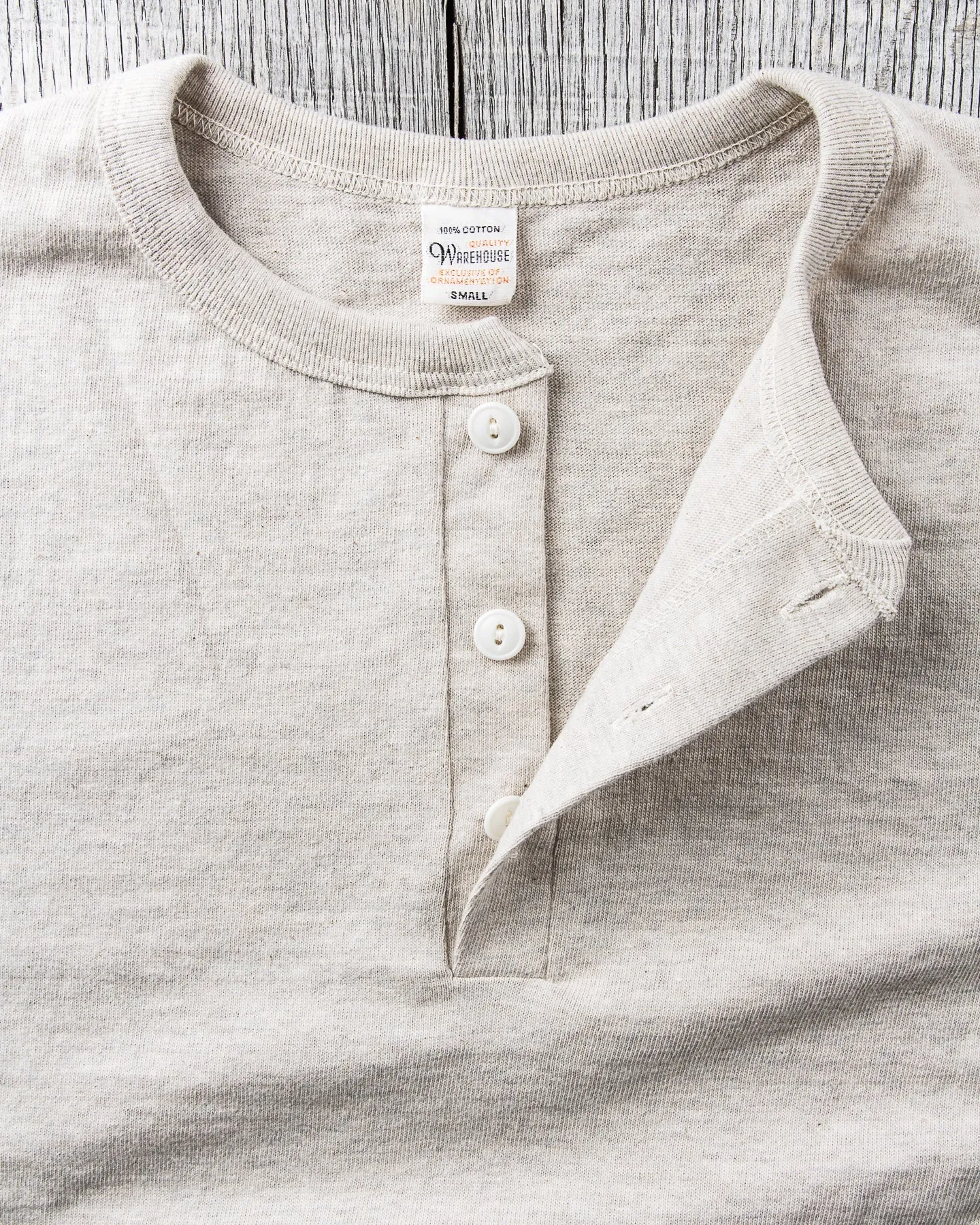 Warehouse & Co. Lot 4601 Henley Neck T-shirt Oatmeal