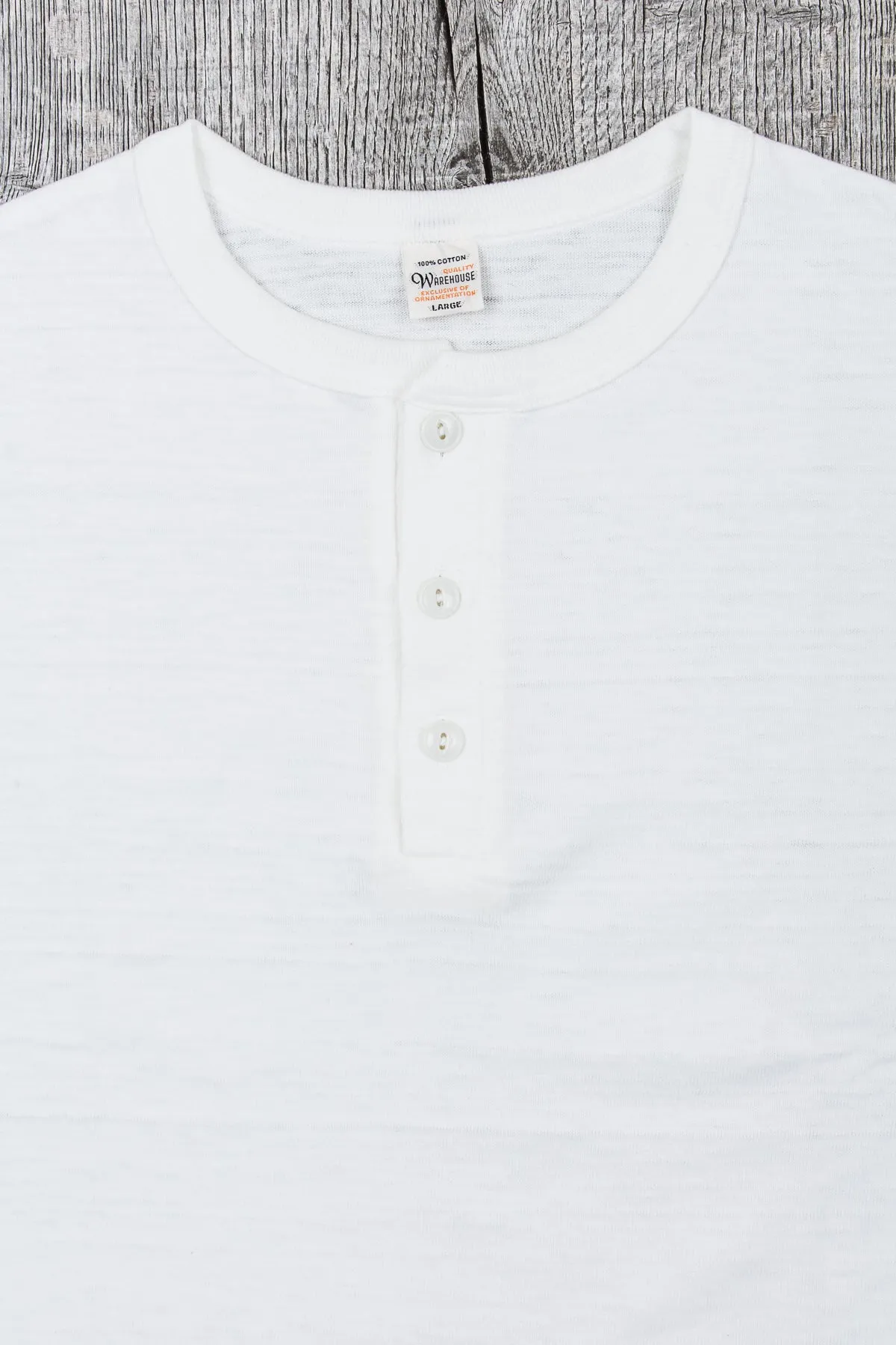 Warehouse & Co. Lot 4601 Henley Neck T-shirt White