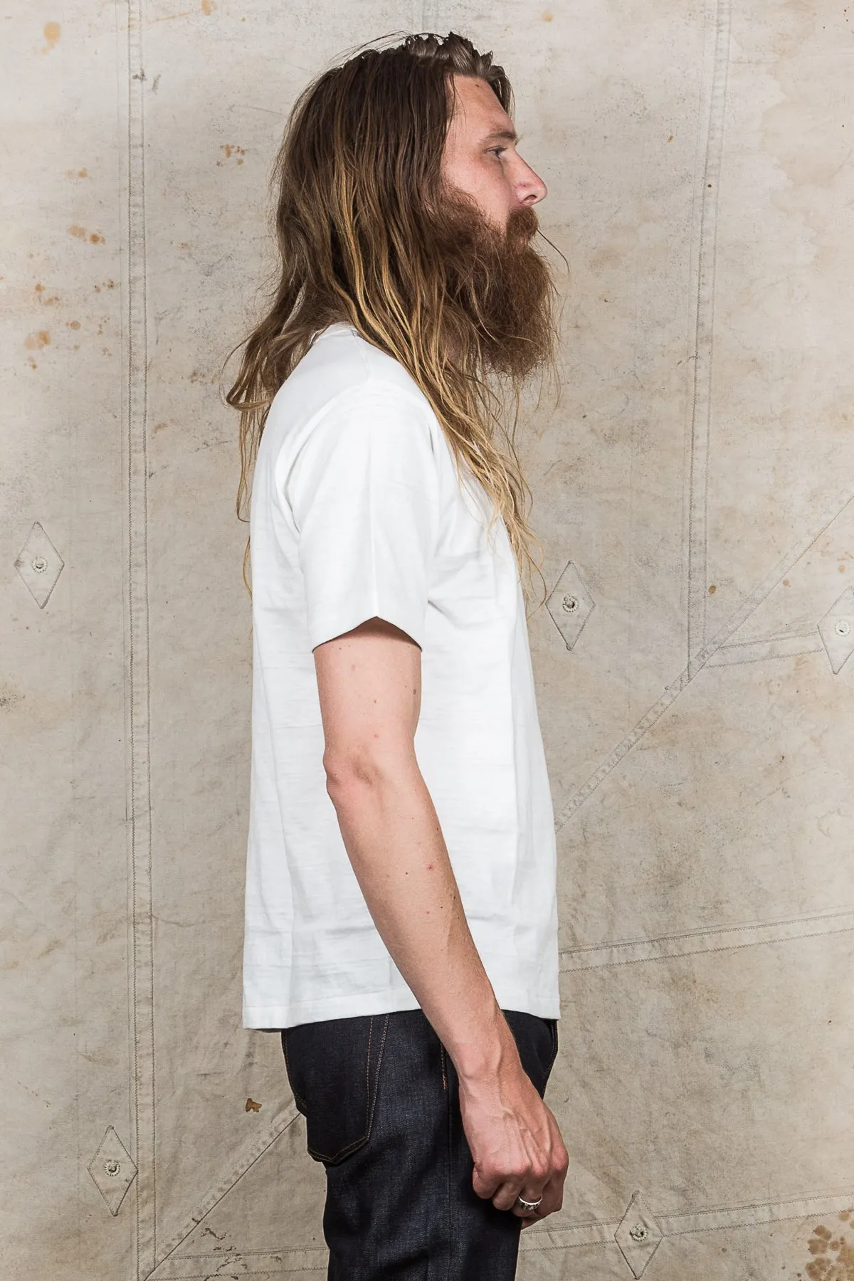 Warehouse & Co. Lot 4601 Henley Neck T-shirt White