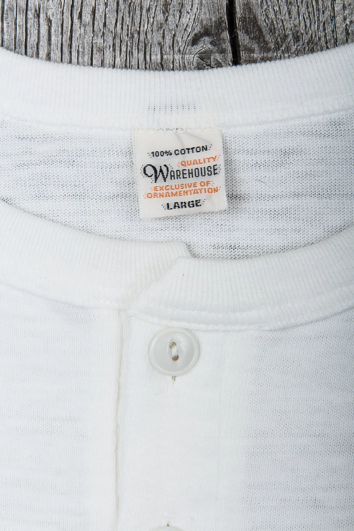 Warehouse & Co. Lot 4601 Henley Neck T-shirt White