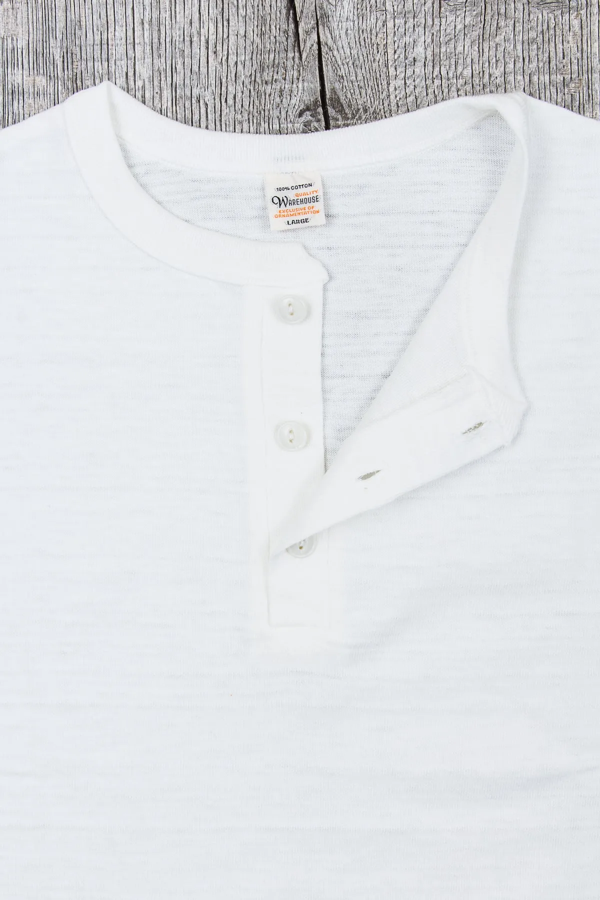 Warehouse & Co. Lot 4601 Henley Neck T-shirt White