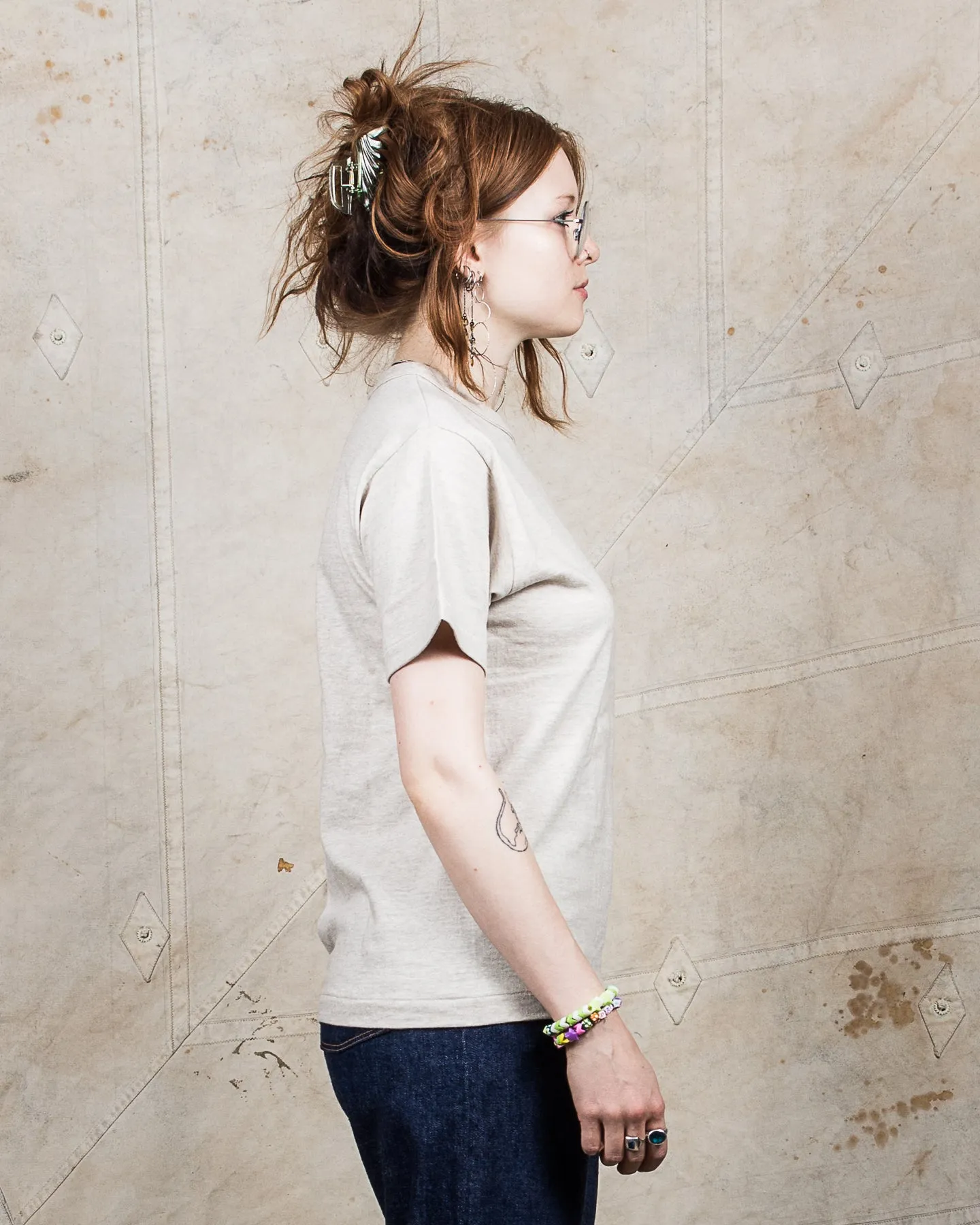 Warehouse & Co. Lot 4601 Plain T-shirt Oatmeal