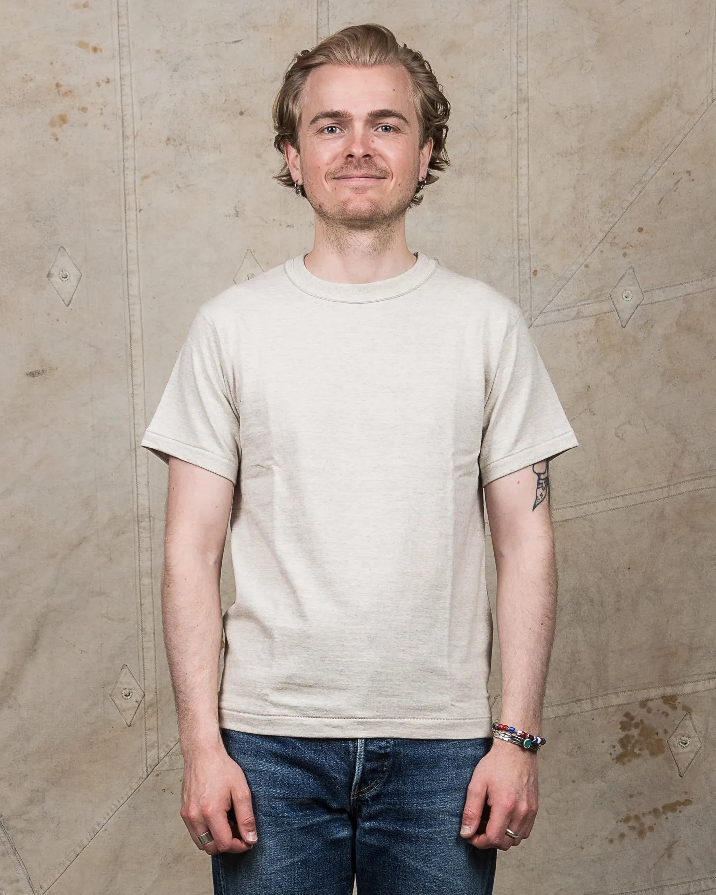 Warehouse & Co. Lot 4601 Plain T-shirt Oatmeal