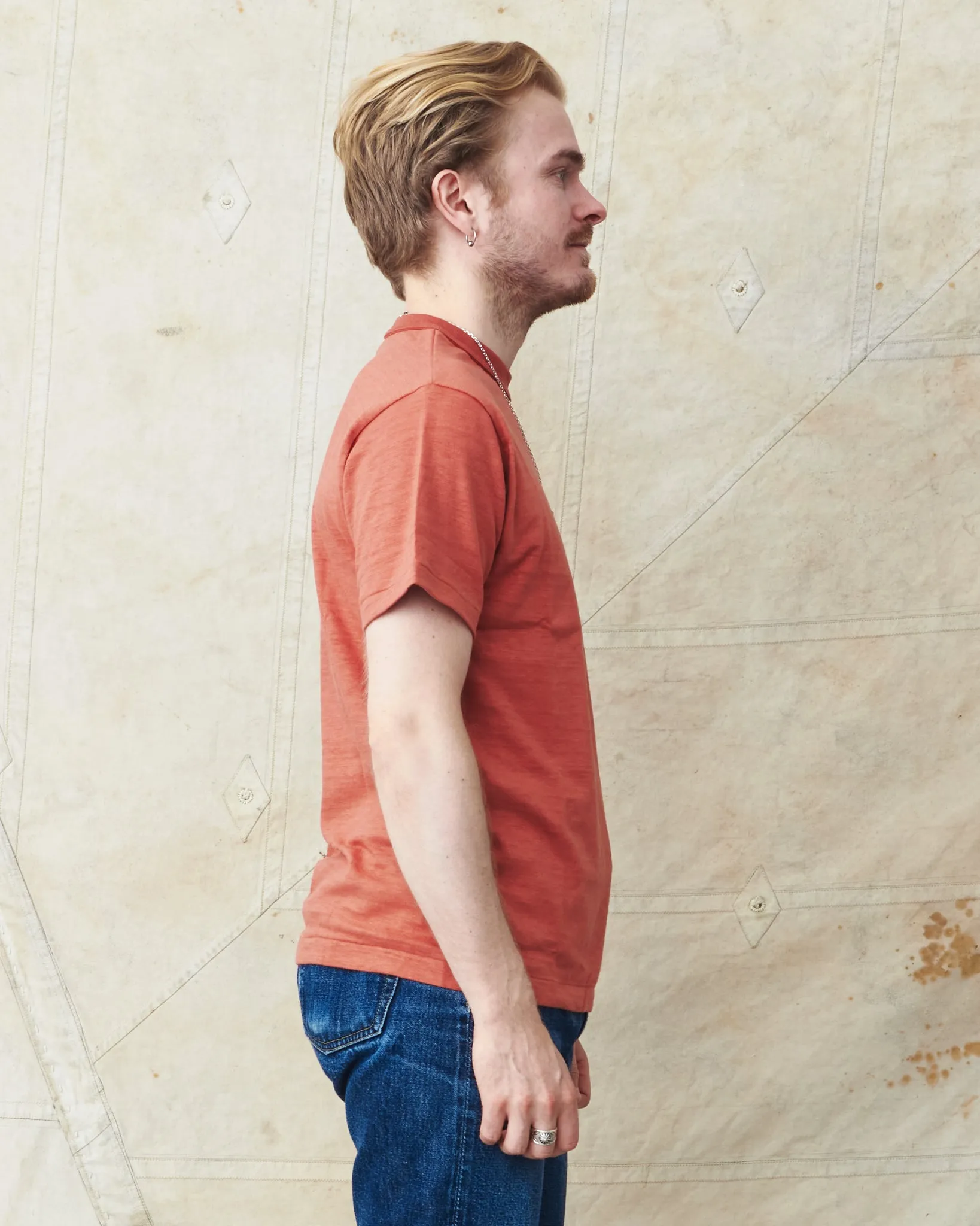 Warehouse & Co. Lot 4601 Plain T-shirt Salmon
