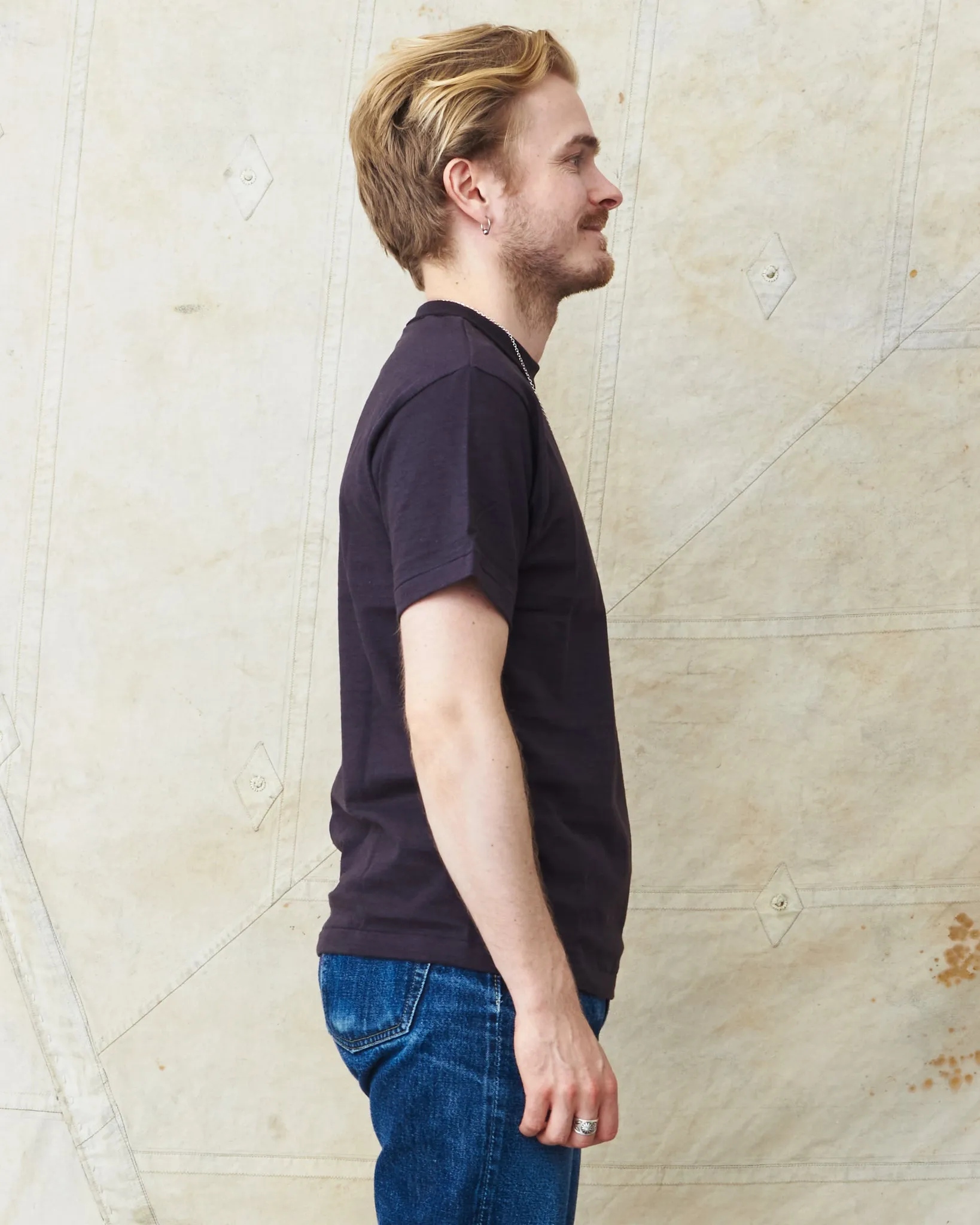 Warehouse & Co. Lot 4601 Plain T-shirt Sumikuro (Black)