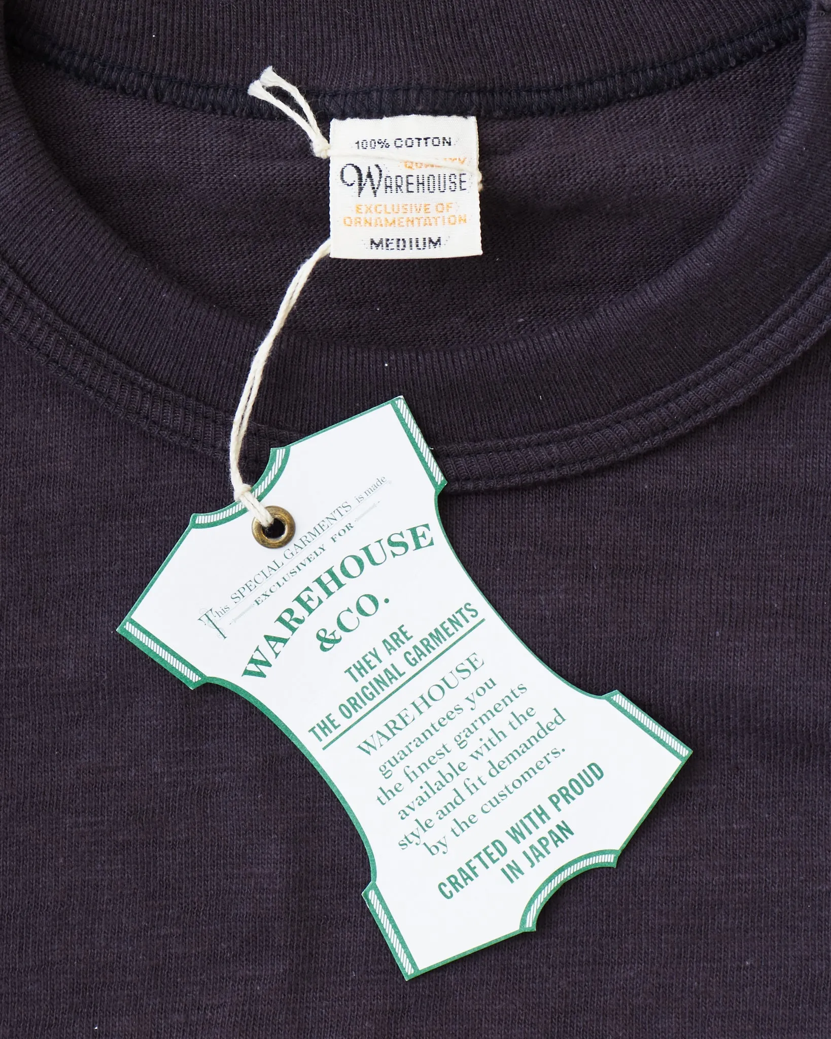 Warehouse & Co. Lot 4601 Plain T-shirt Sumikuro (Black)
